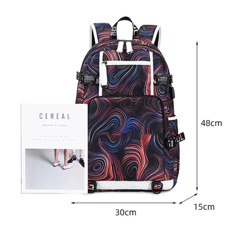 junior high school boy backpack large capacity student waterproof bags for teenage boys big Book bag