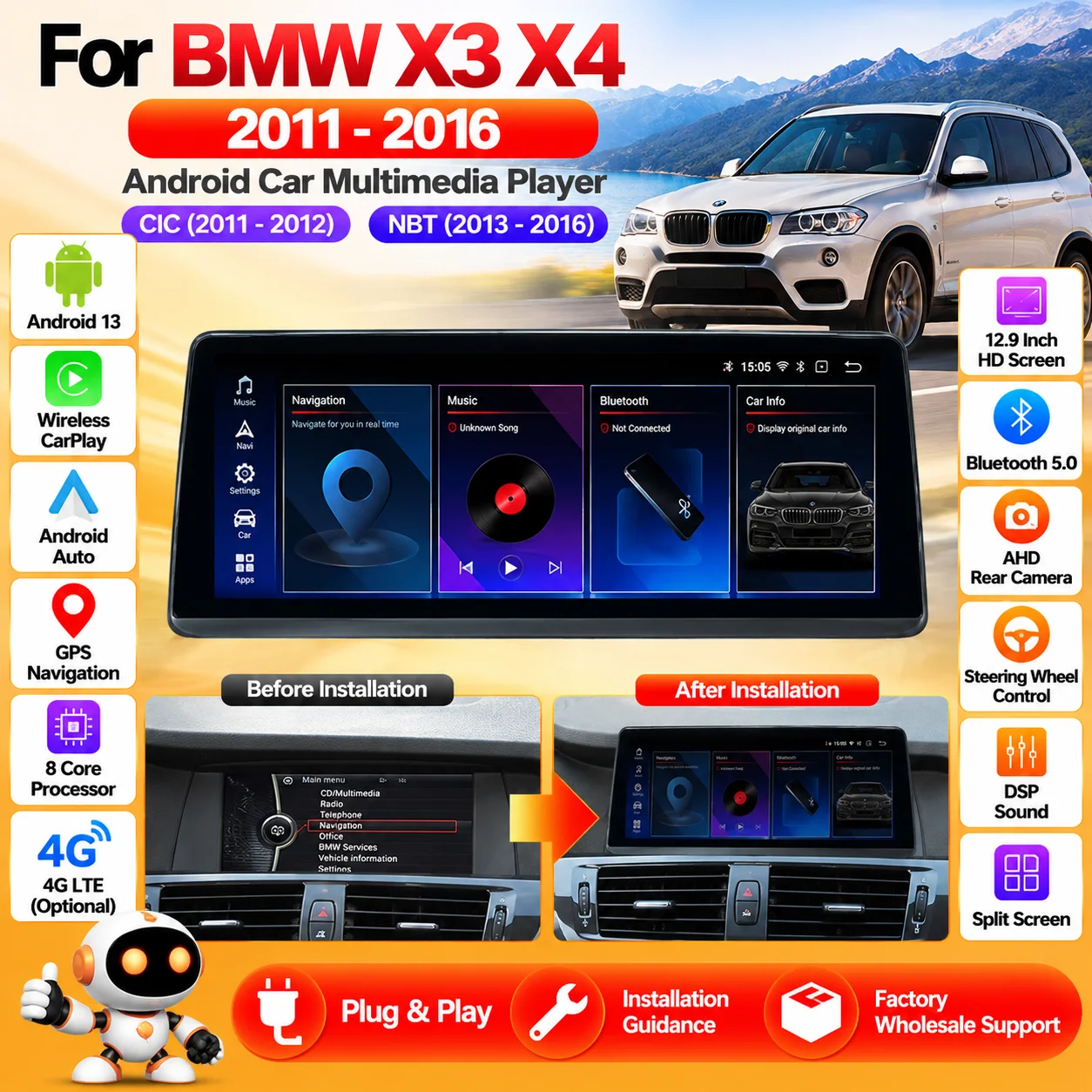 CarPlay GPS Navigation 12.9