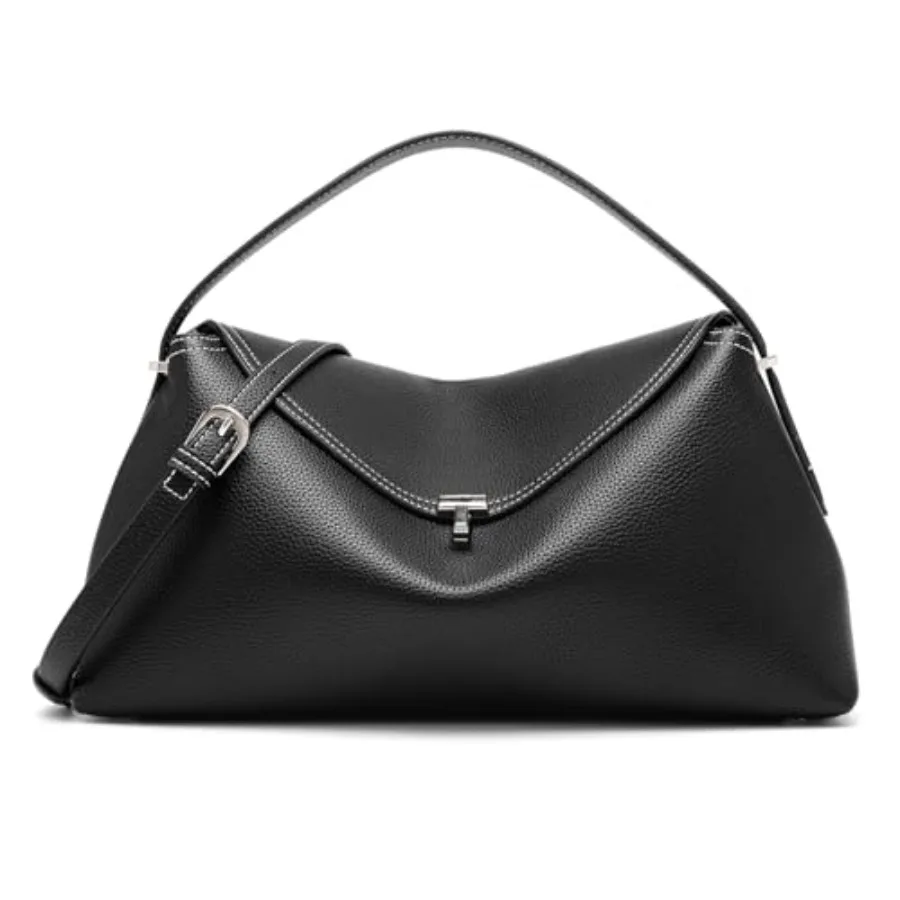 

Leather Crossbody Bag for Women, Multiple Compartments for Everyday and Travel