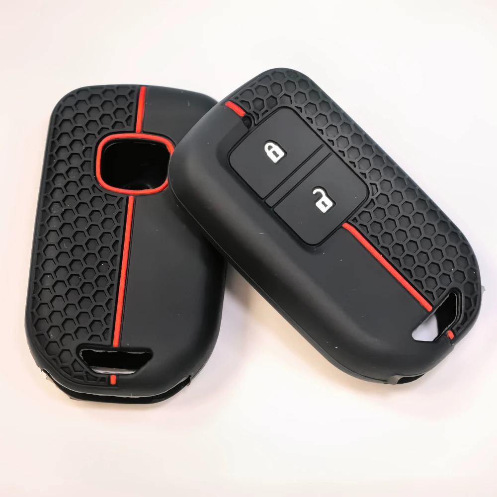 Silicone Remote Car Key Case for Honda Fit GP5 Shuttle Gp8 JADE VEZEL City Civic Jazz BRV 2 Buttons Key Cover Car Accessories