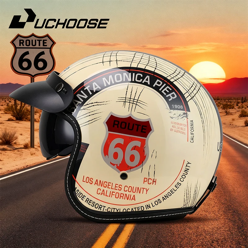 

DOT с открытым лицом Casco Moto Аксессуары для мотоциклов Мужские мотошлемы Сертифицированный ретро мотоциклетный шлем Cafe Racer