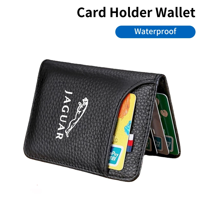 محفظة رجال الأعمال حامل بطاقة الائتمان اكسسوارات السيارات الداخلية لجاكوار XF XJ XE S-Type F-Type X-Type F-Pace I-Pace E-Pace