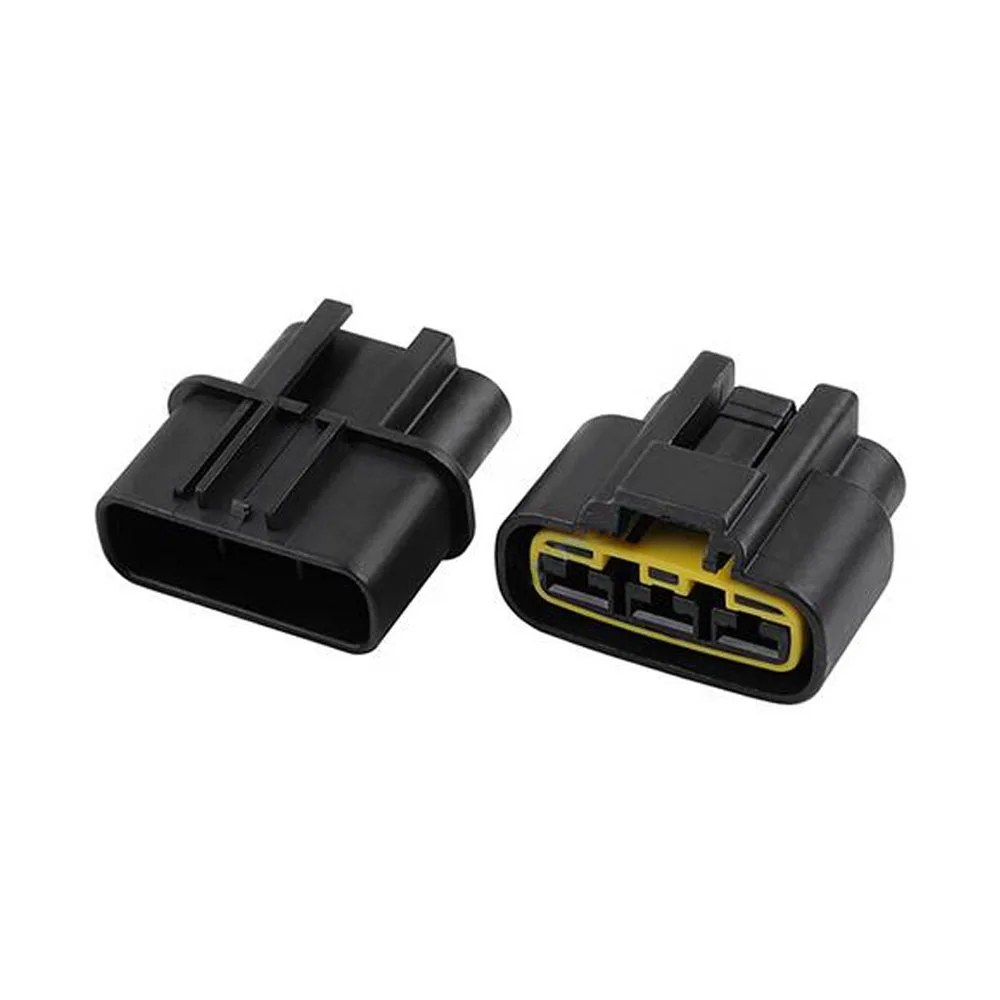 

100SET DJ70320YB-6.3-11/21 auto Waterproof cable connector 3 pin automotive Plug famale male socket Includes terminal seal