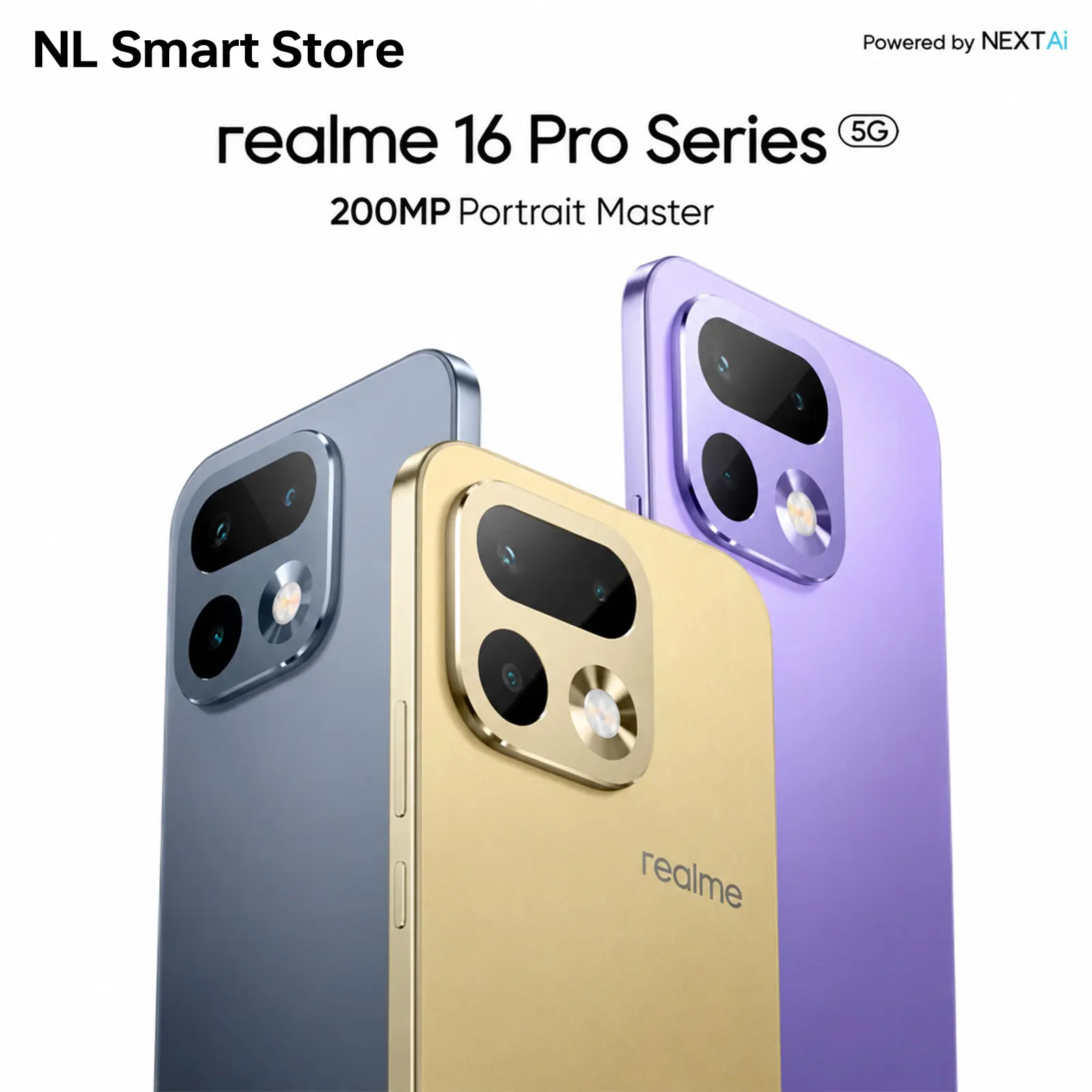 2026 realme 16 Pro 5G Smartphone, 512GB ROM + 8GB RAM, 6500mAh Battery, 200MP Camera with OIS, IP69, 80W Quick Charge, 45W Fast