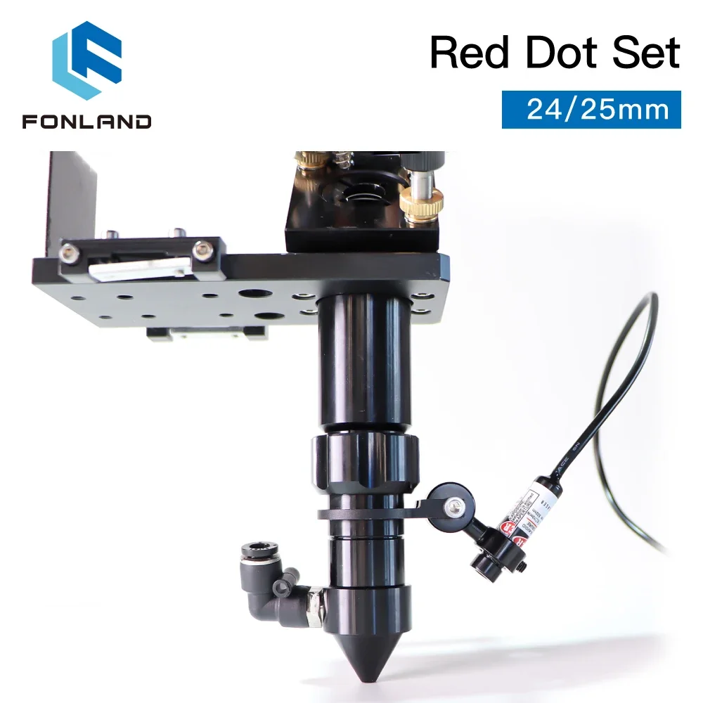 FONLAND Dot Set Positioning Diode Module Laser Engraver Dia:25mm DC 5V For DIY Co2 Laser Head Cutting Machine