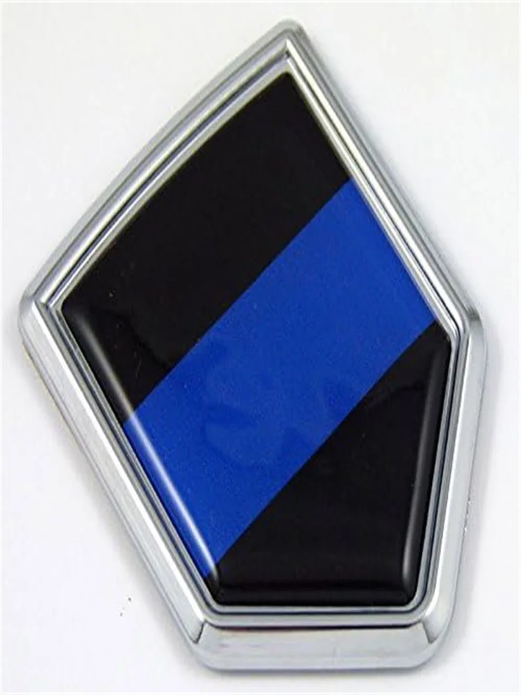 AliExpress Police Thin Blue Line Flag Chrome Emblem Car motorcycle Decal Sticker Bike Crest Badge Shield Shape car emblems