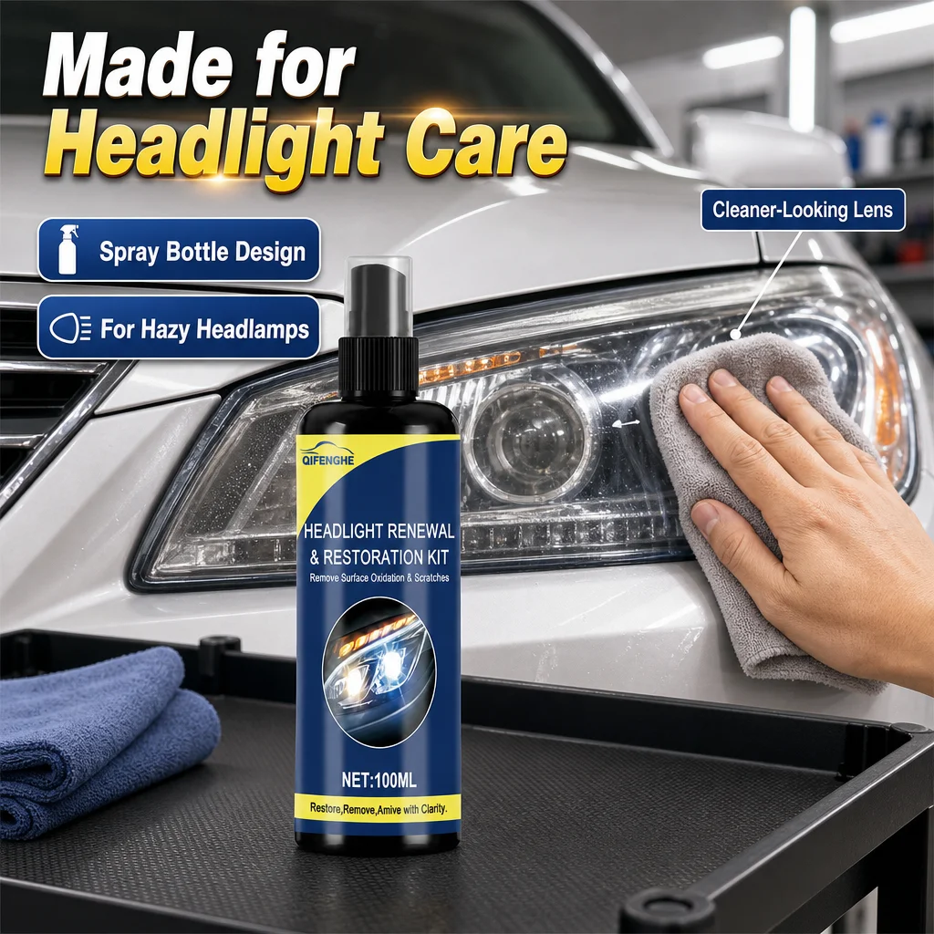 Car Headlight Refinishing Agent Remove Scratches Oxidation Restore Clear Vision Offer Long‑Time Lens Surface Protection image 3