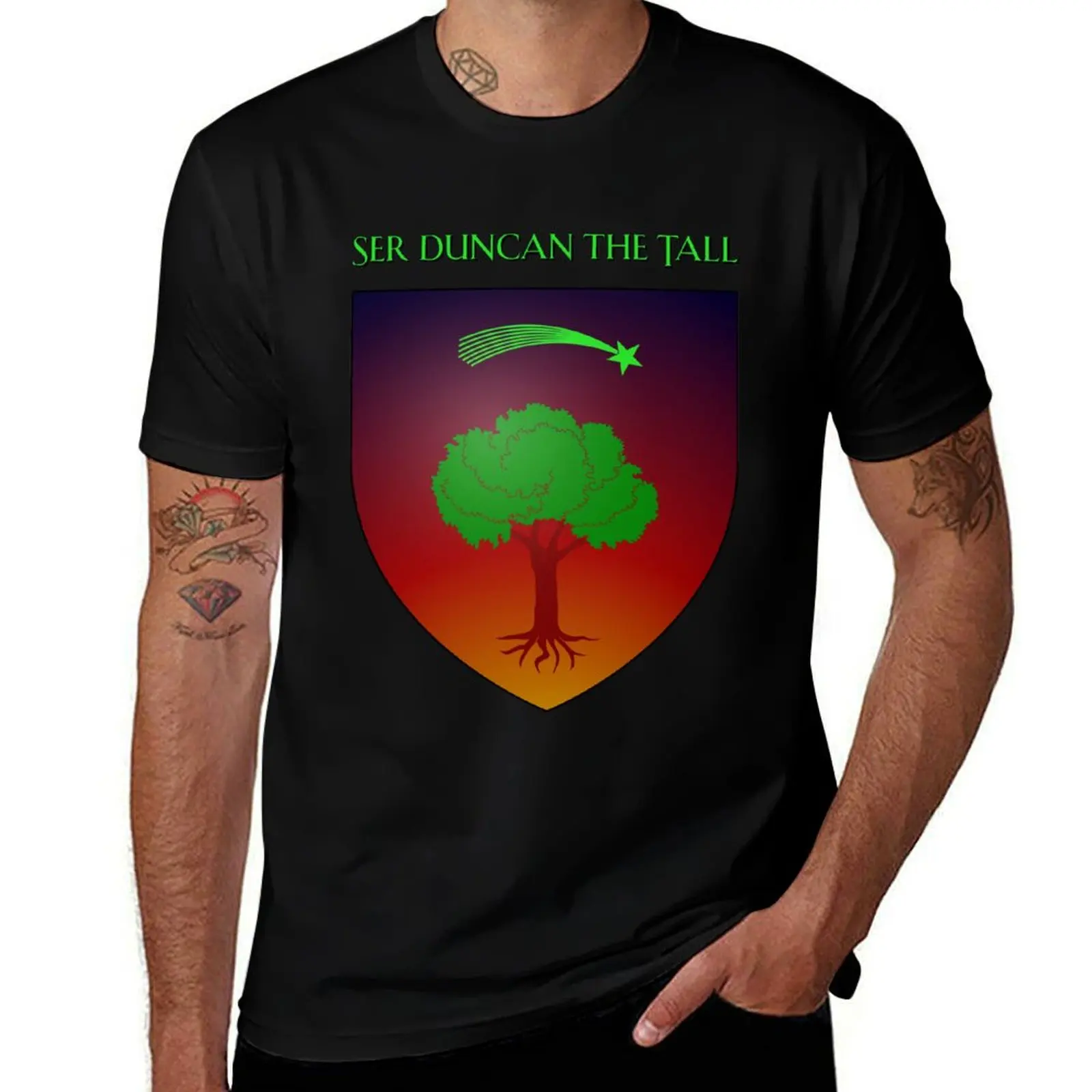 Ser Duncan the Tall Coat of Arms Heraldry Sigil - A Song of Ice and Fire T-Shirt Big and Tall Solid Color T-Shirt