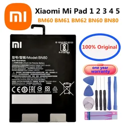 Batterie de tablette pour Xiaomi Pad, 100% d'origine, BM60, BM61, BM62, BN60, BN80, 1, 2, 3, 4 Plus, Mipad 1, 2, 3, 4, 5, Mipad 3, Mipad 4, 24.com, Nouveau