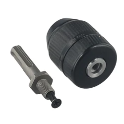 None Adapter SDS Plus SDS Plus Adapter 0.8-10 Mm 2Pcs 3/8-24UNF Black Drill Chuck For Percussion Drills Brand New