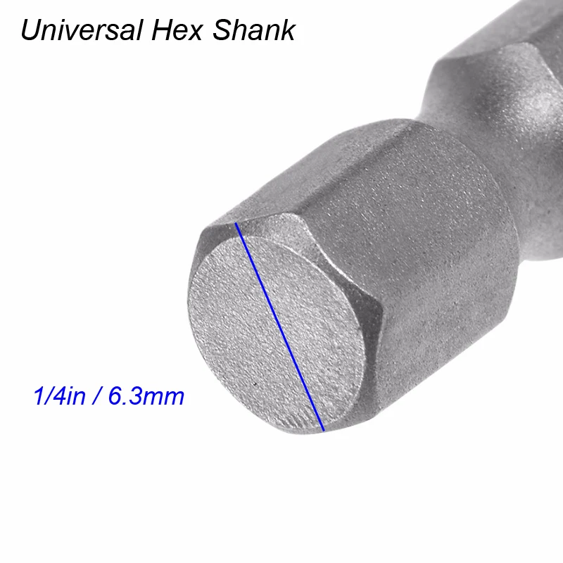 Long Magnetic Torx Screwdriver Bit Set 1/4 Hex Screw Driver Bit Extension Adapter Security Head Torx Star Hex Spline Bit Set