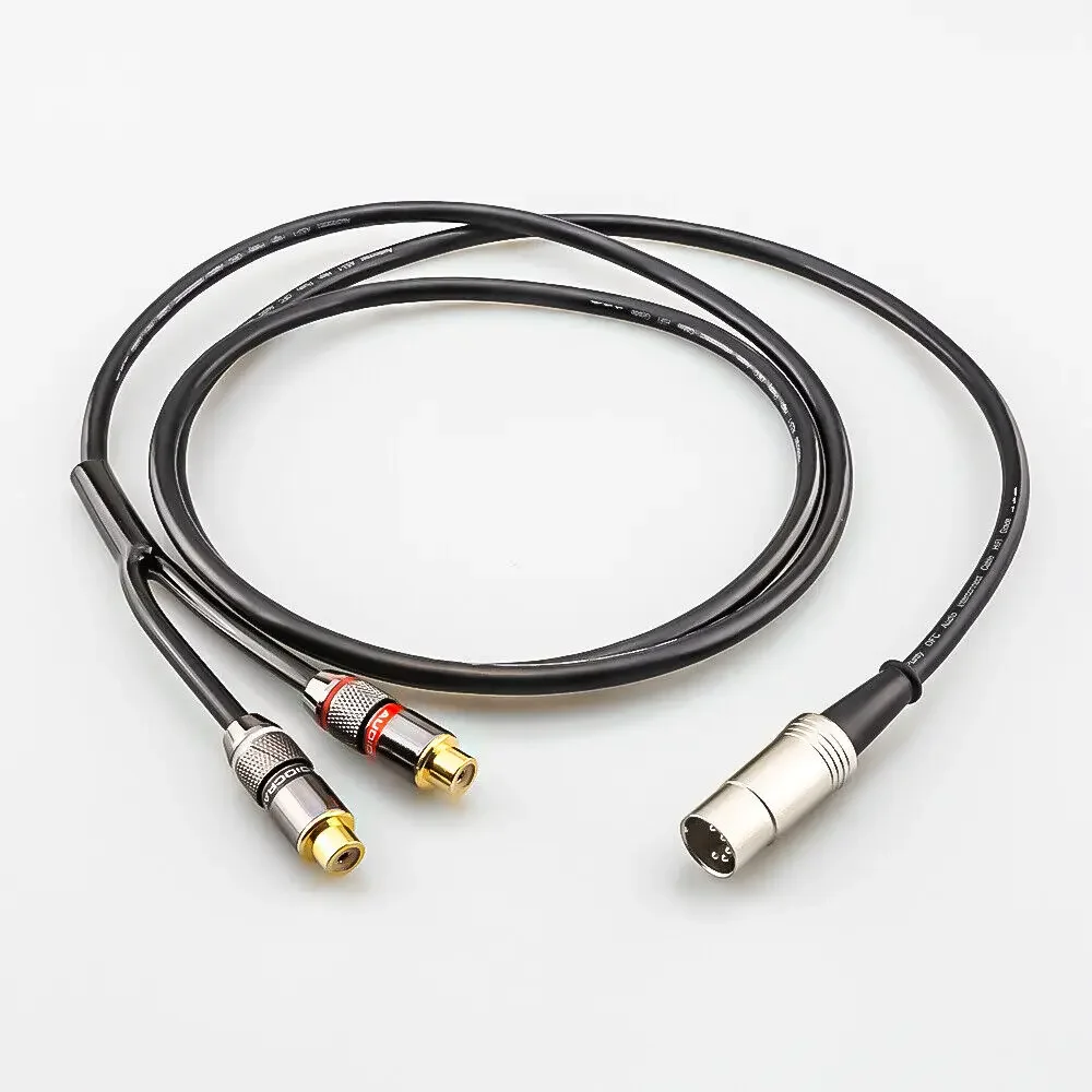 Kabel połączeniowy 5-pin DIN męski na 2-RCA żeński do systemów BO, Naim. — zdjęcie produktu 3