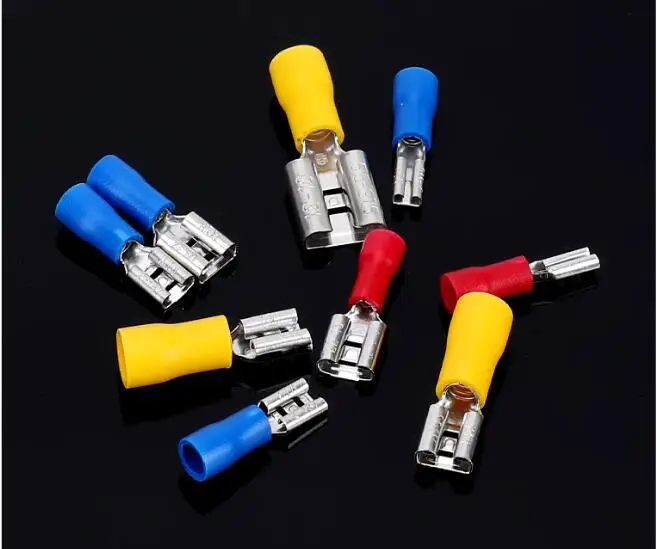 100 sztuk MDD1.25-110 FDD1.25-110 MDD2-250 FDD2-250 zaciski miedziane męskie żeńskie złącze izolacyjne koniec elektryczne zaciski zaciskane — zdjęcie 5