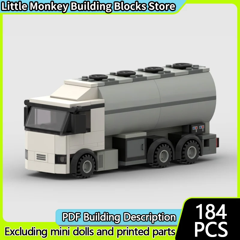 

City Car Model MOC Building Bricks Tank Transport Truck Modular Technology Children Holiday Gifts Assemble Toys Suit