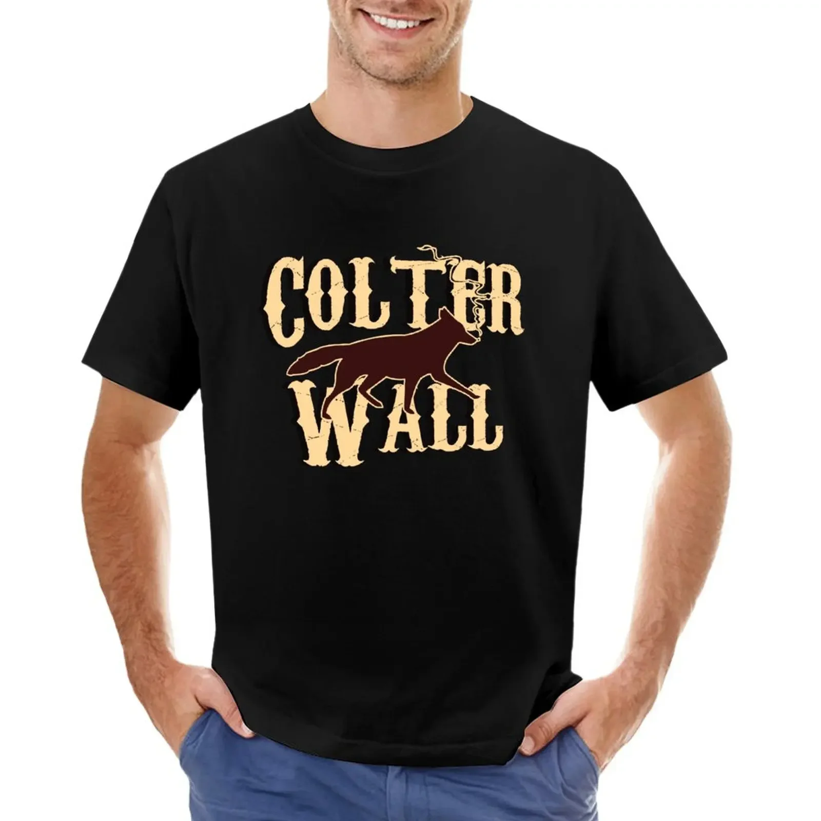 

COLTER WALL T-shirt sports fans sweat vintage men workout shirt