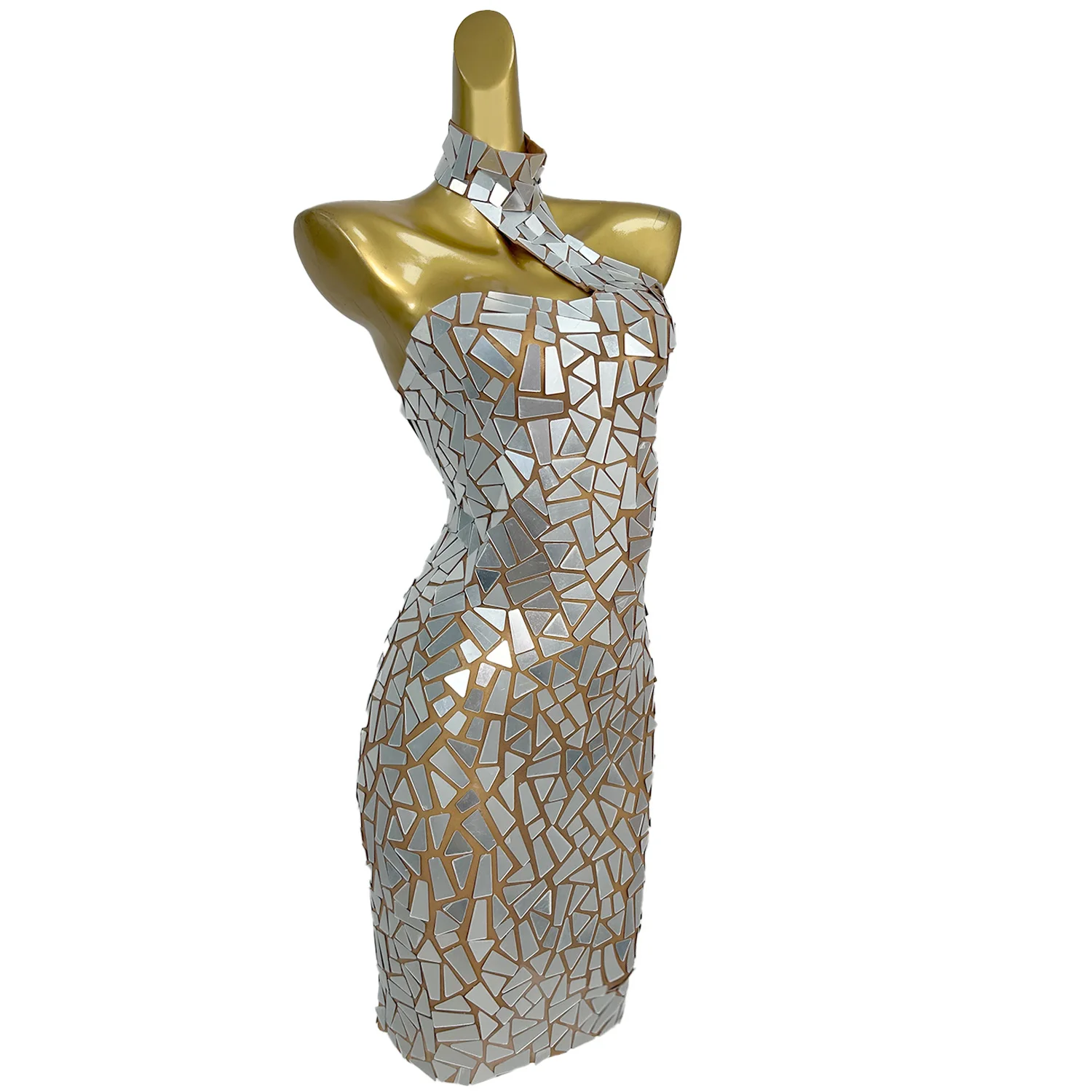 Seksowna sukienka bez rękawów z brokatowymi cekinami, idealna na imprezę w klubie nocnym, dopasowana sukienka na kolację, damska sukienka koktajlowa typu sheath, sukienka na studniówkę.