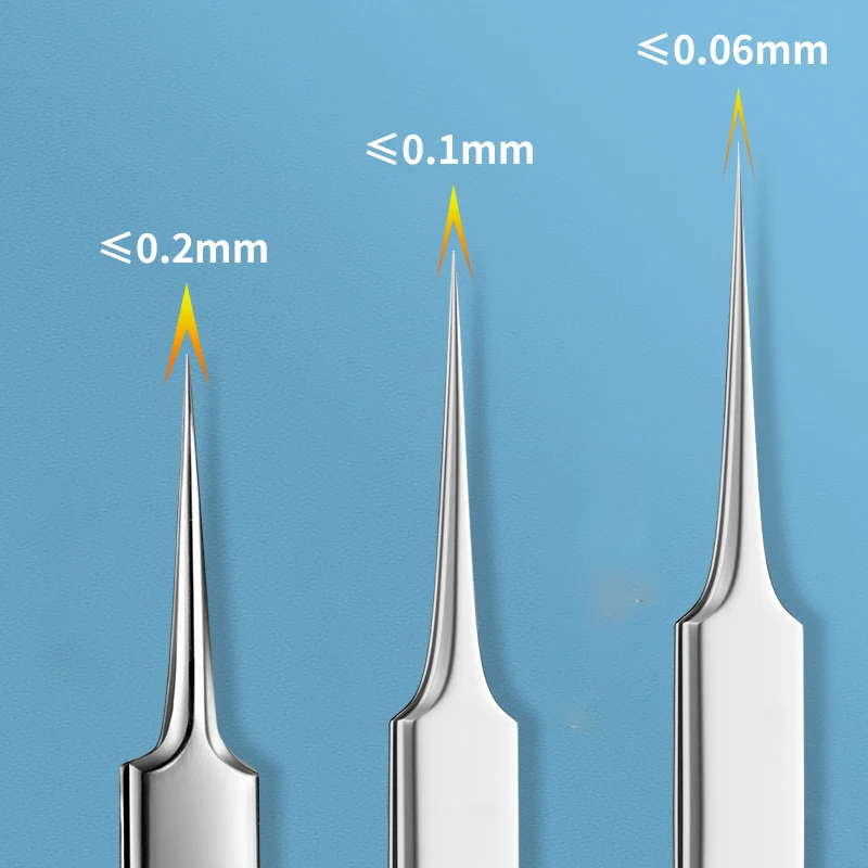 Rimozione di punti neri spremere pinzette per aghi per l'acne Alema punti neri Clip per cellule 5 estrattore brufoli Comedon punti neri strumento per il sebo del naso