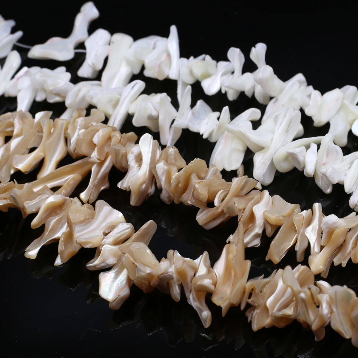 18-25mm Big White Khaki Irregular Natural Freshwater Shell Beads For DIY Jewelry Making Necklace Bracelet Earrings Accessories