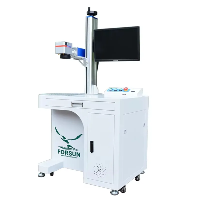 

10% Off!! Fiber Laser Marking Machine 30w /50W Laser Cutting Machine Metal and Nometal Can Be Used Phone case Laser Engraving