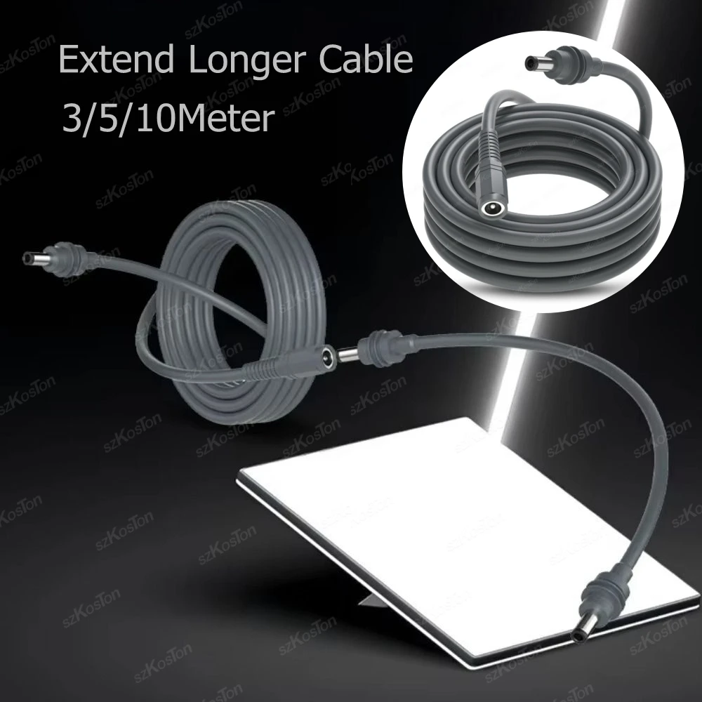 DC Male to DC Female Extension Power Cable Cord for Starlink Mini 3M/5M/10M Extension Cable Use 20V/65W+ PD Source Plug and Play