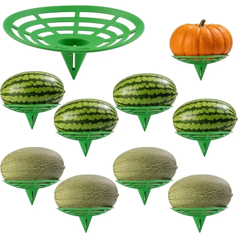 ABAE-10 Packs Melon Cradles Trellis Pumpkins & Cantaloupes Off Soil Growing Frame For Raised Beds & Backyard