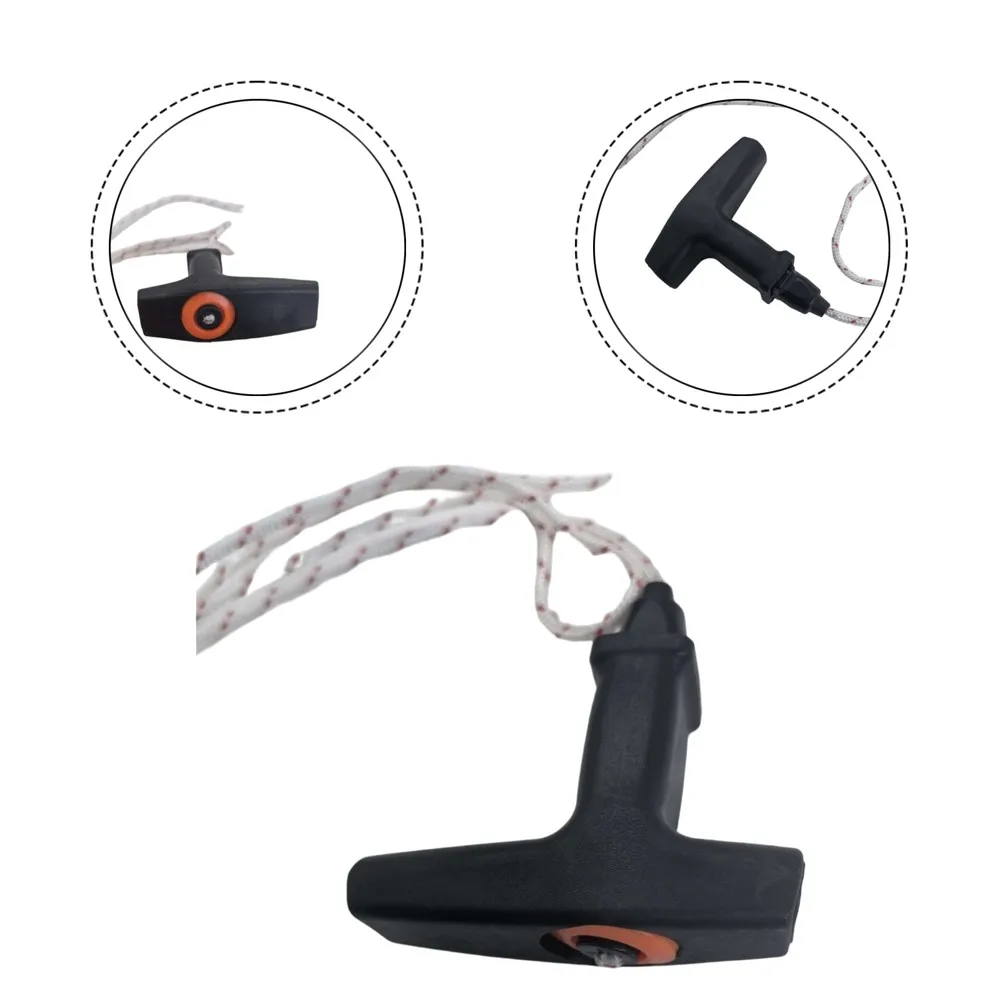 Pull Cord with Handle for ElastoStart 1128 190 3400 500i 034 044 290 310 360 390W Starter Rope Replacement for Gas Powered Tools