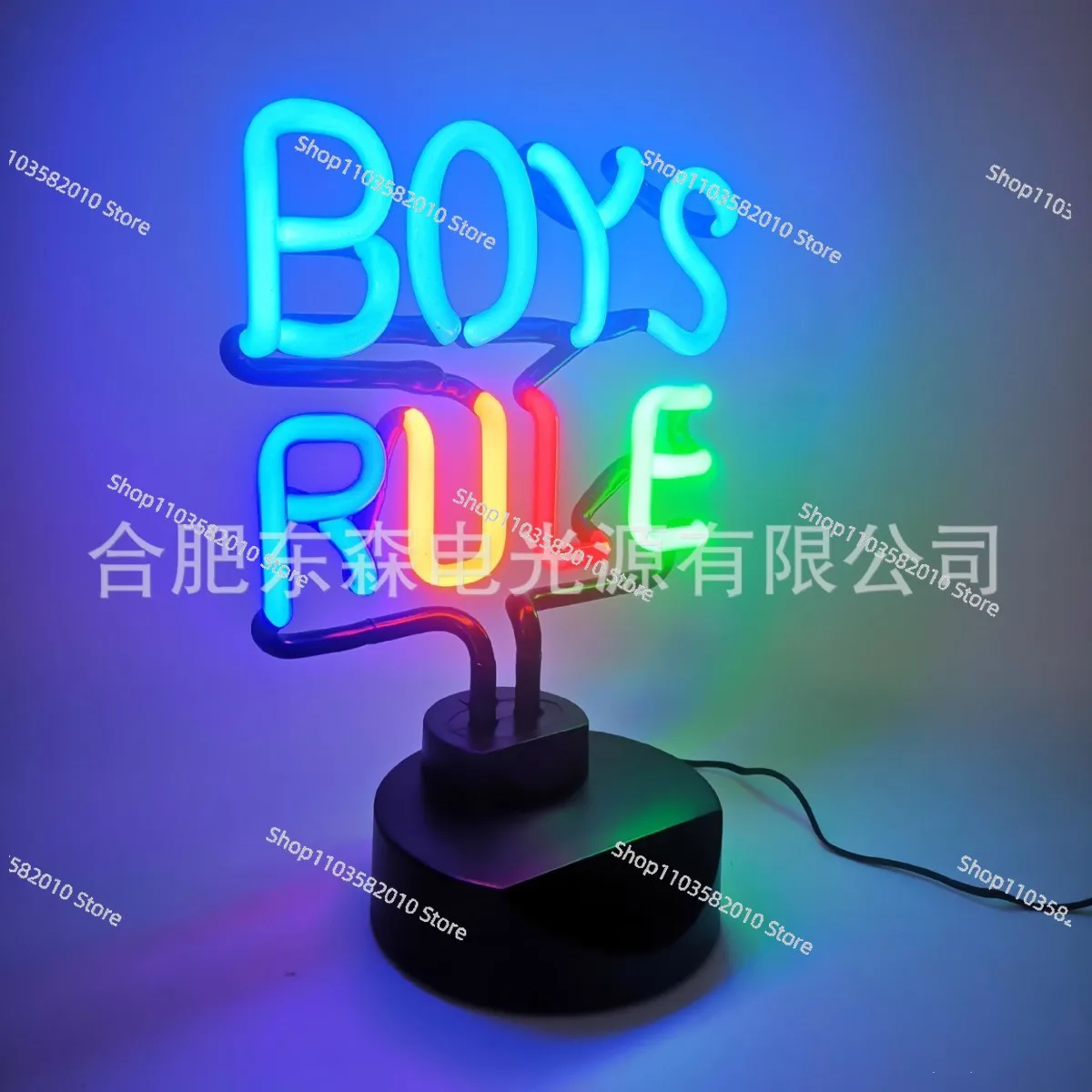 Supply boys Rule vintage glass neon lights, Neon Lights