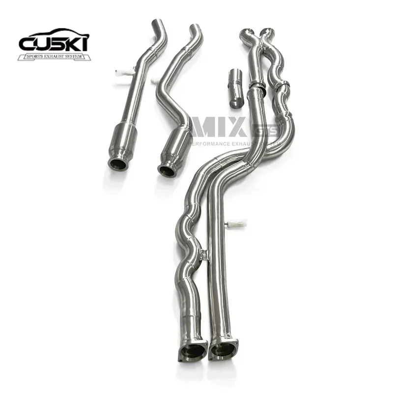 High Flow exhaust pipe equally long medium pipe for BMW M3/M4 F80 F82 F83 S55 3.0T 2014-2019 Stainless Steel Exhaust Modificatio