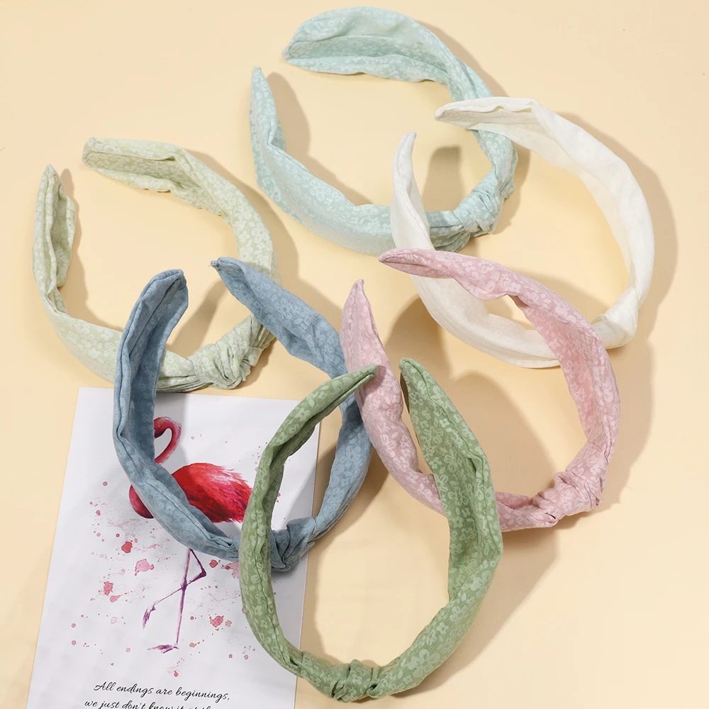 Baby Accessories For Newborn Toddler Kids Baby Girl Boy Hair Hoop Cotton Print Wide edged headband Solid Color Hair Accessories