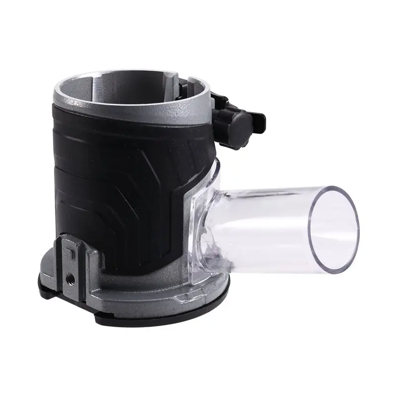 Premium-Aluminum Alloy Adjustable Plunge Router Base With Dust Collection For Trimming Machine, Enhanced Stability For Engraving