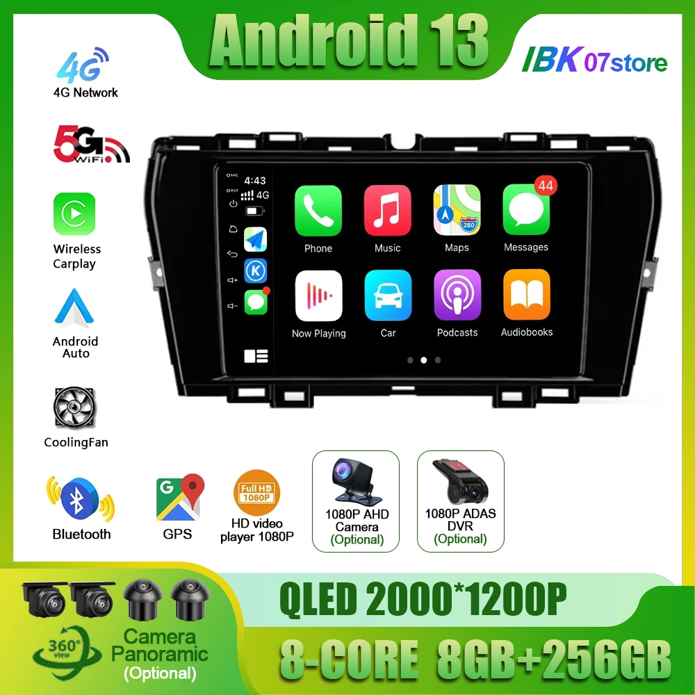 For SsangYong Tivoli 2019 - 2021Car Radio Multimedia Video GPS Android 13 Navigation CarPlay apple No2 Din DVD Player autoradio