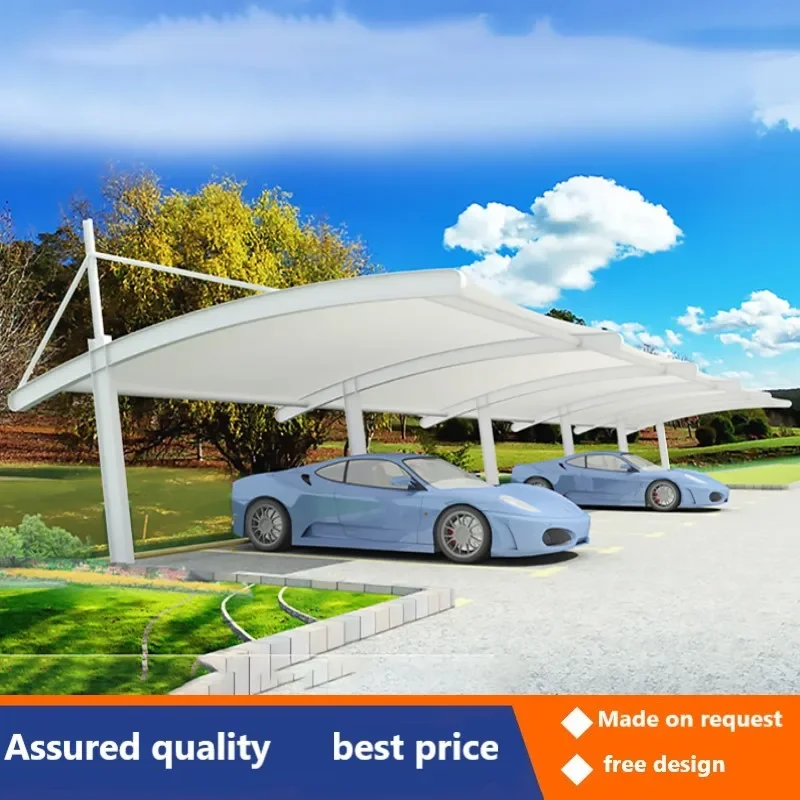 Villa car parking canopy structure parking shed outdoor sunshade electric car canopy