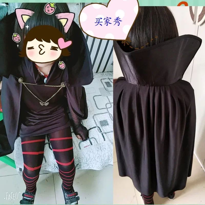 여자를위한 새로운 크리스마스 할로윈 의상 카니발 호텔 Transylvaniaing Mavis Cosplay 멋진 드레스 뱀파이어 어린이 성인 Wome MN3