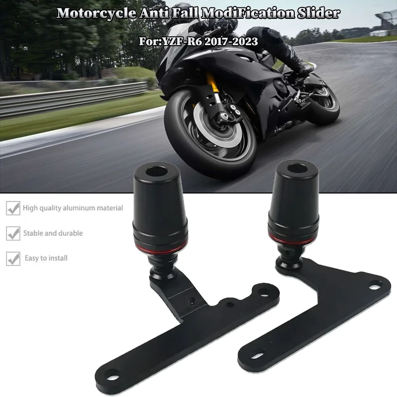 

Motorcycle Falling Protection Frame Slider Fairing Guard Anti Crash Pad Protector For YAMAHA YZFR6 YZF-R6 2017-2023 2022 2021