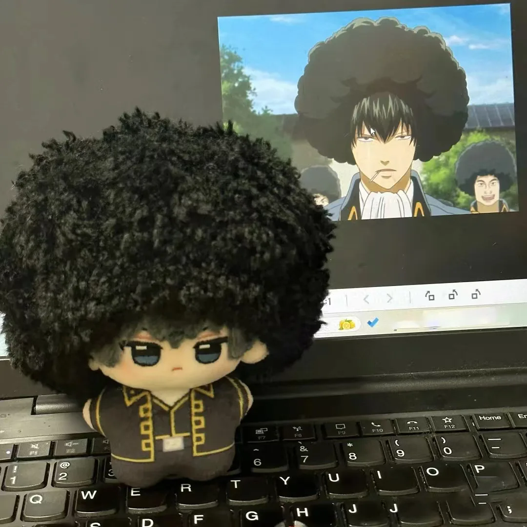 جينتاما أنيمي أفخم دمية ساكاتا جينتوكي مروحة ميرش مطبوعة نمط أوكيتا سوجو ياتو كاموي 10 سنتيمتر Nui-Nui دمية قلادة هدية #4