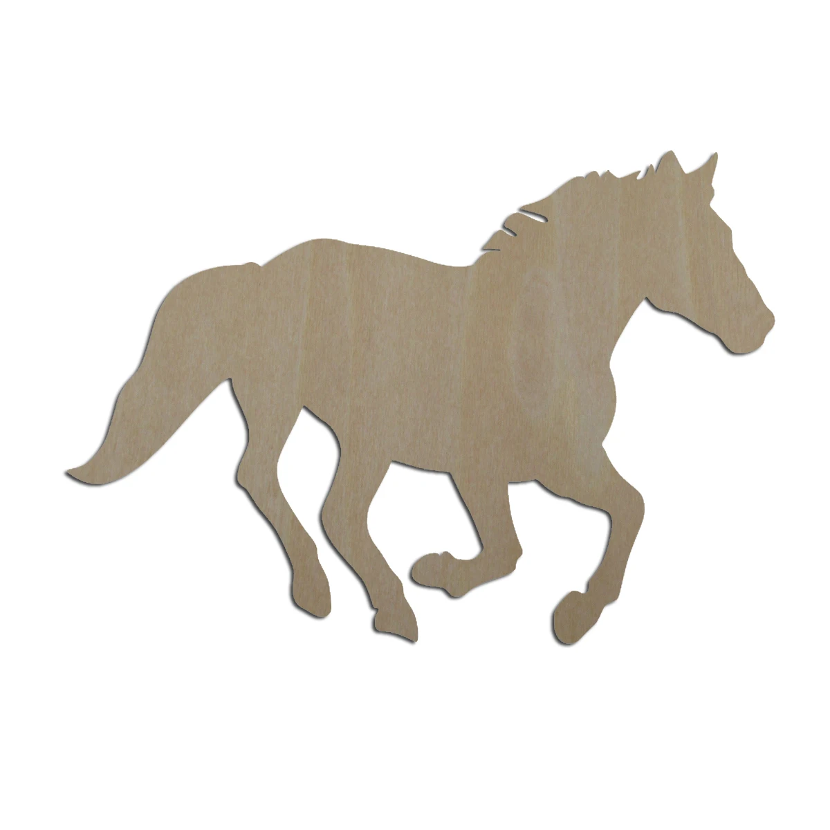 Unfinished Blank Wooden Running Galloping Horse Cutout Wood Animal Shape For DIY Scrapbooking Craft Embellishments