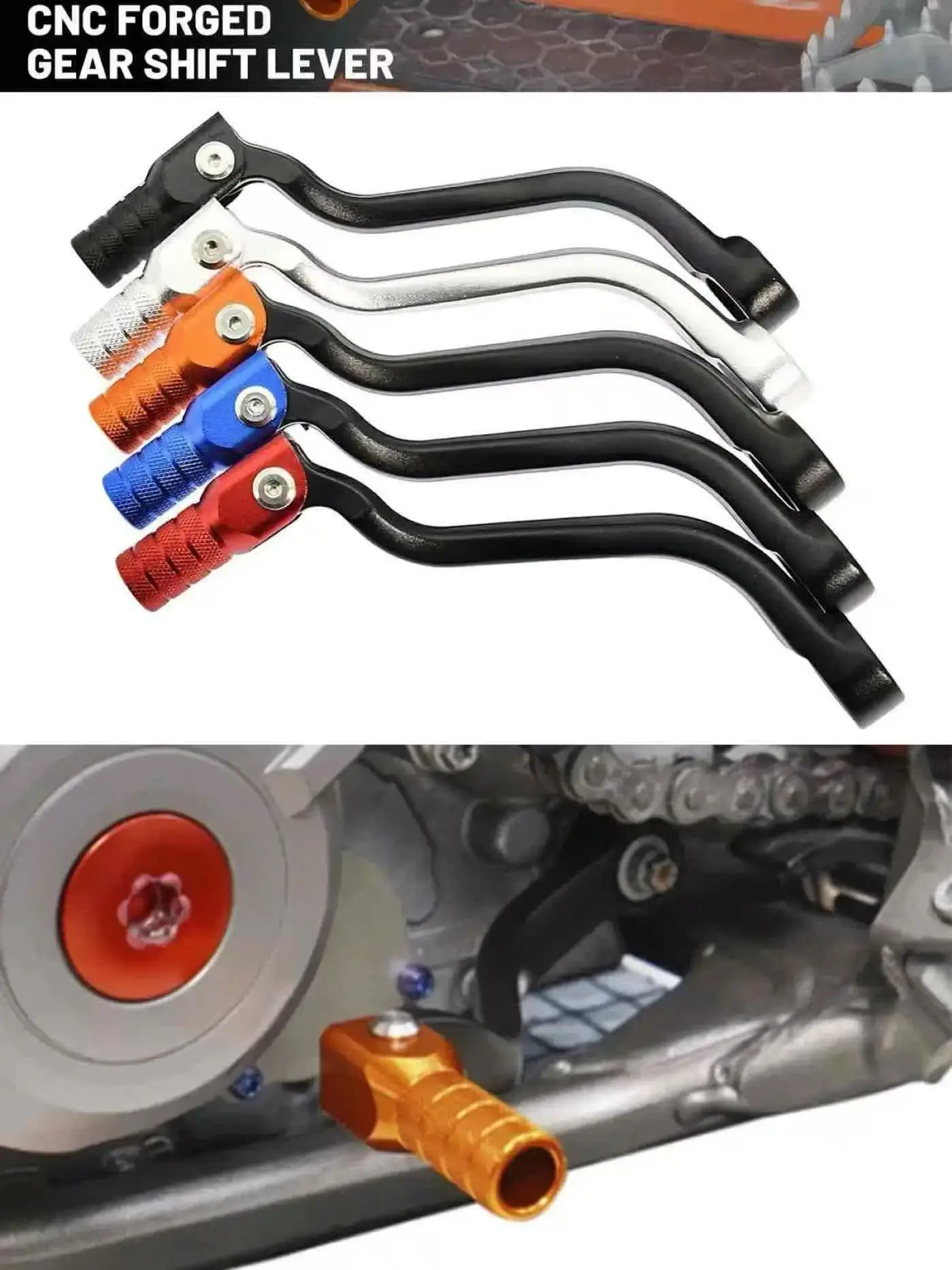 معدات الدرجات النارية رافعة تحول شيفتر مزورة دواسة ل KTM SX XC XCW EXC ل HUSQVARNA TC TE TX ل GASGAS EC EX 250 300 2016-2026