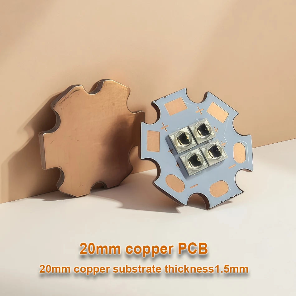 10W 3535 Infrared LED 4chips 4-LEDs IR 740nm 808nm 850nm 940nm 3V6V12V High power chip led bead with 20mm Copper PCB