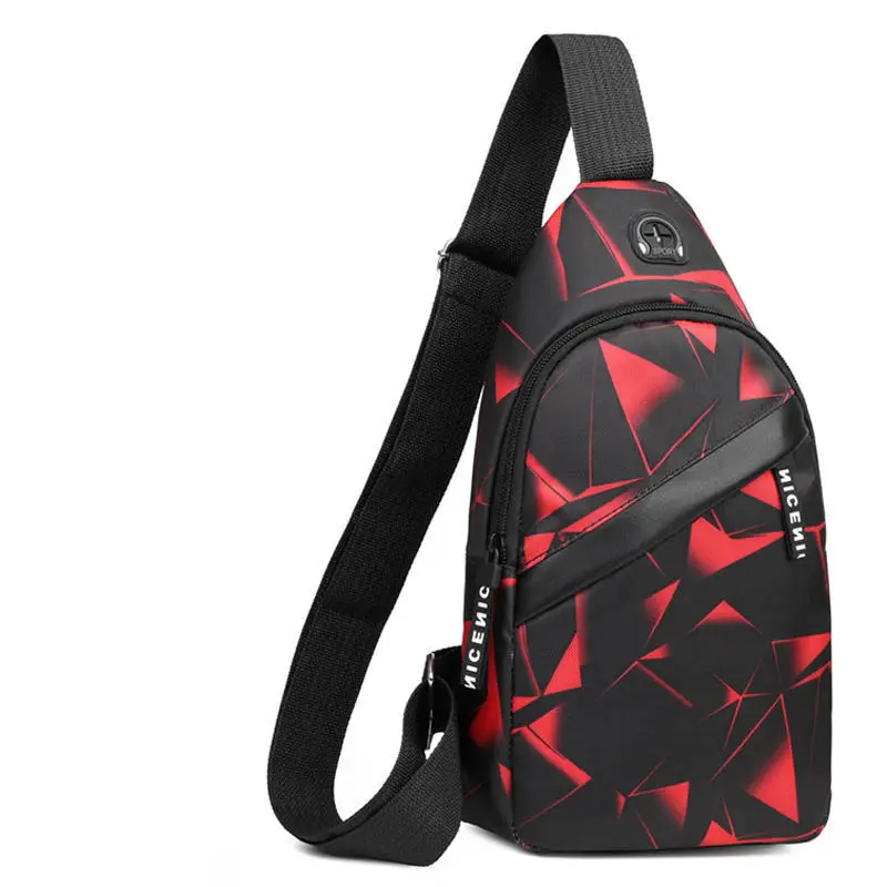 Brusttasche, lässige wasserdichte Umhängetasche für Herren, trendige Sporttasche, multifunktionale kleine Tasche, Umhängetasche – Detail 4