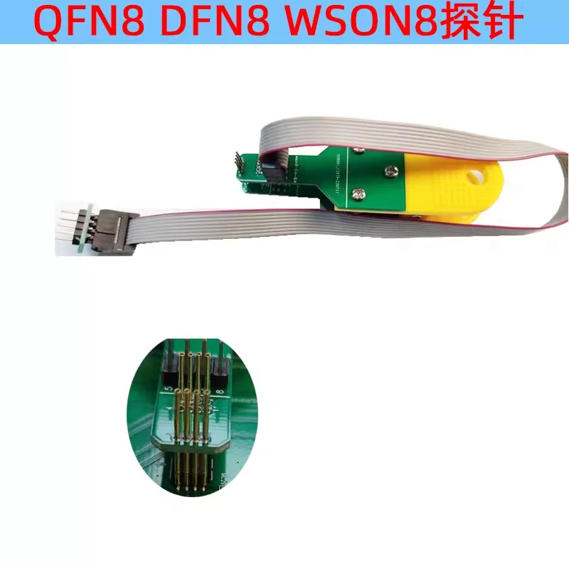 1szt z klipsem SOP8 SOIC8 DFN8 QFN8 WS-ON8-VSON8 Chip Download Read Write Burn Tool 1.27 6 * 8mm 5 * 6 mm Sonda testowa
