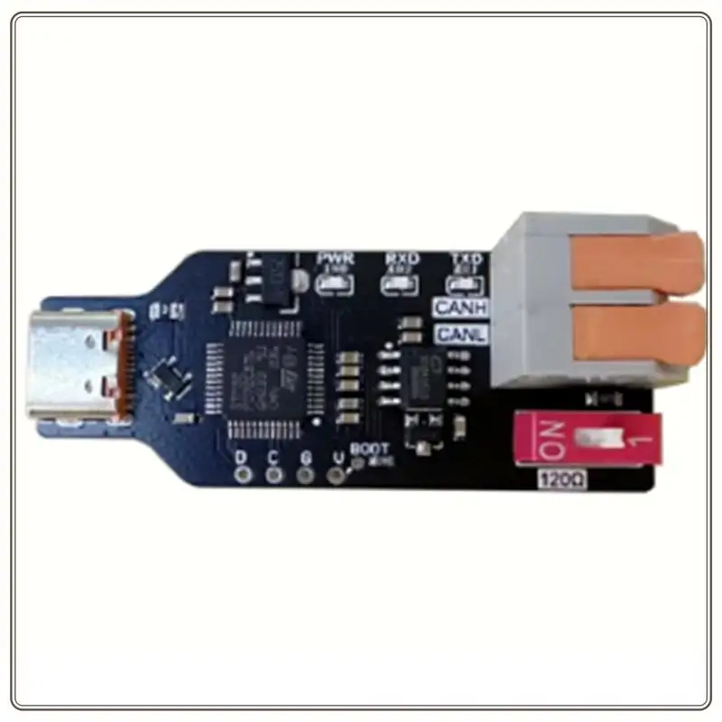 Konverter USBCAN Dapat Diandalkan Transceiver CANABLE USB Ke CAN Debugger Protocol Analyzer Socketcan Kompatibel untuk PCAN, Konversi USBCAN