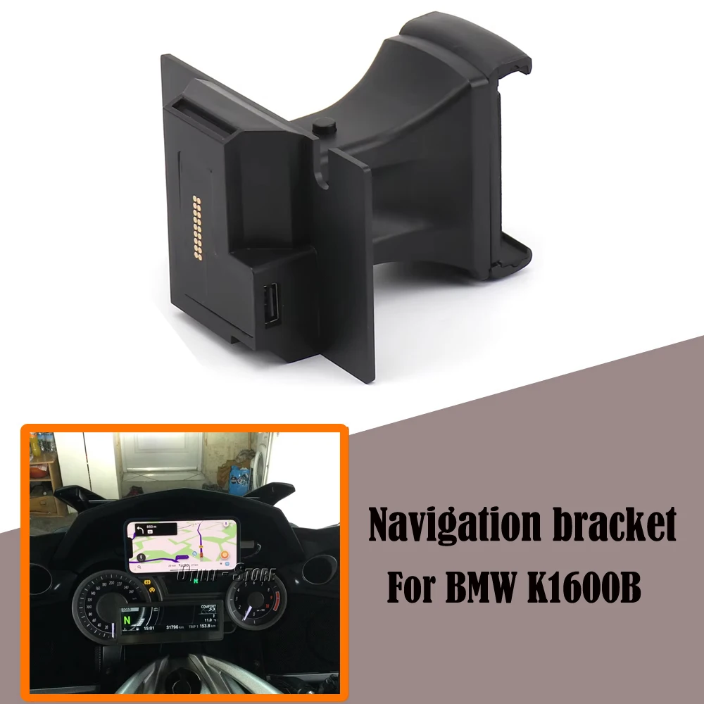 

New For BMW K1600B K1600 B K1600GT K1600GTL 2011-2020O ne-click unlock Phone Holder Motorcycle Stand Bracket Shockproof Cycling