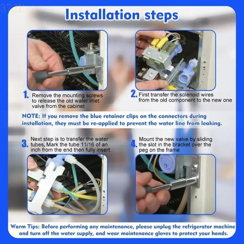 37JE冷蔵庫水システム用トリプルソレノイドバルブ長年使用242252702
