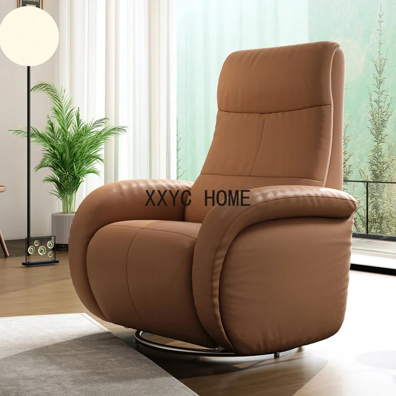 

Electric Multifunctional Sofa Leather Recliner Italian Living Room Leisure Lazy Rocking Chair Single