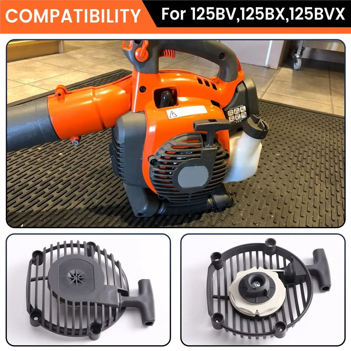 Chainsaw Housing Fit for Hus 125BV 125BX 125BVX Leaf Blower Pull Replacement 545111701 545111801