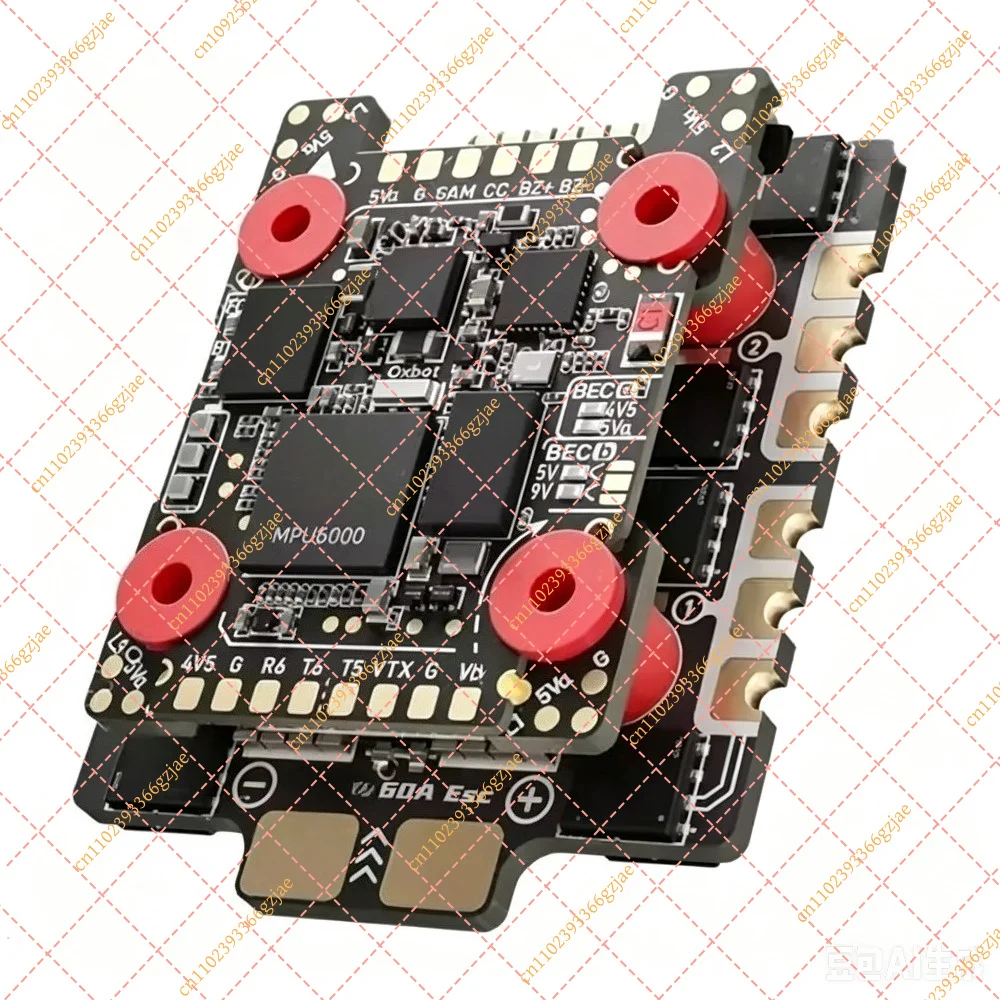 H743 Flight Controller Stack with 60A 4in1 ESC, FPV Racing Drone System for Quadcopter