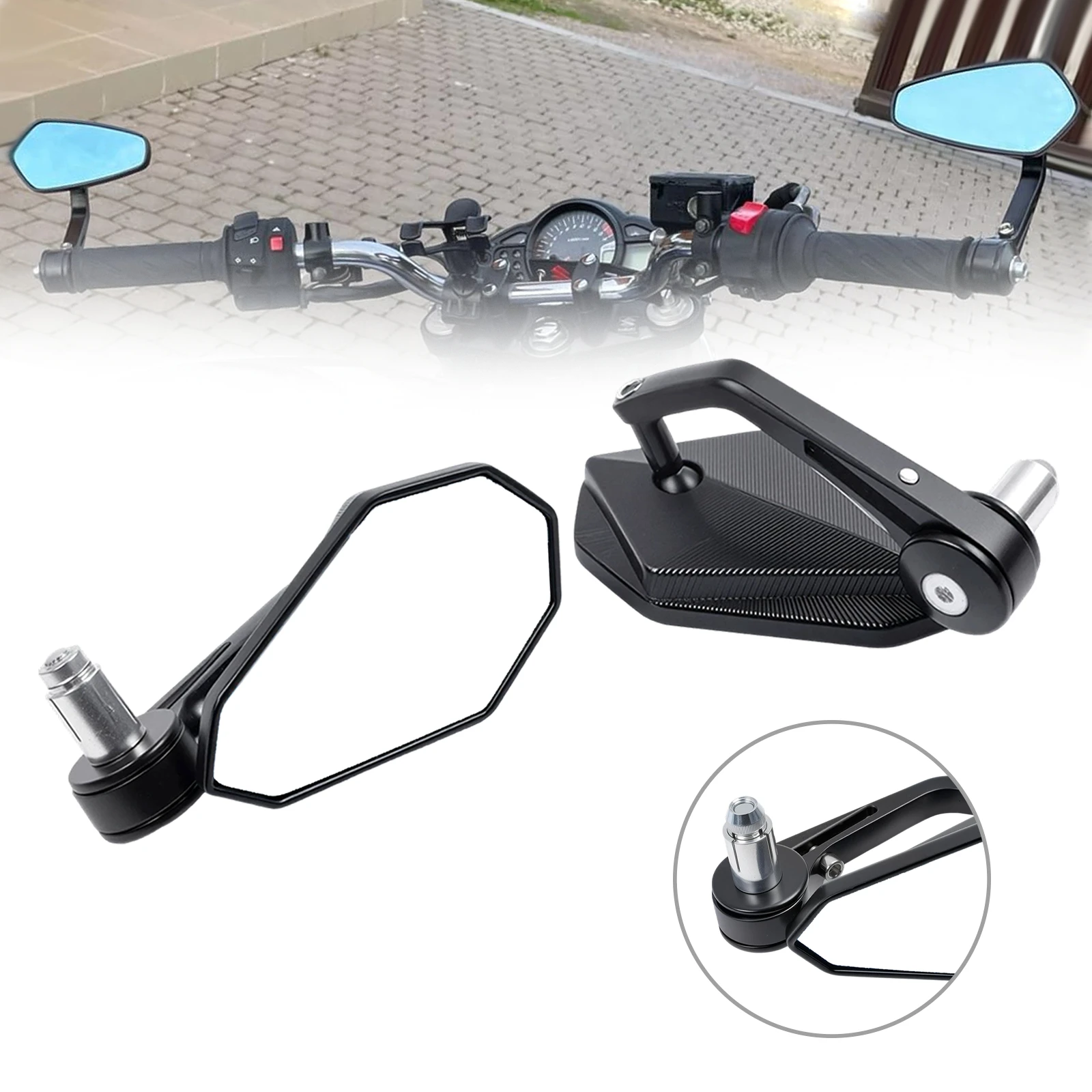 

Для DUKE250 DUKE 390 DUKE 390 250 125 250 690 790 890 890R 1290 Универсальное мотоциклетное зеркало заднего вида с ручкой 7/8 дюйма 22 мм