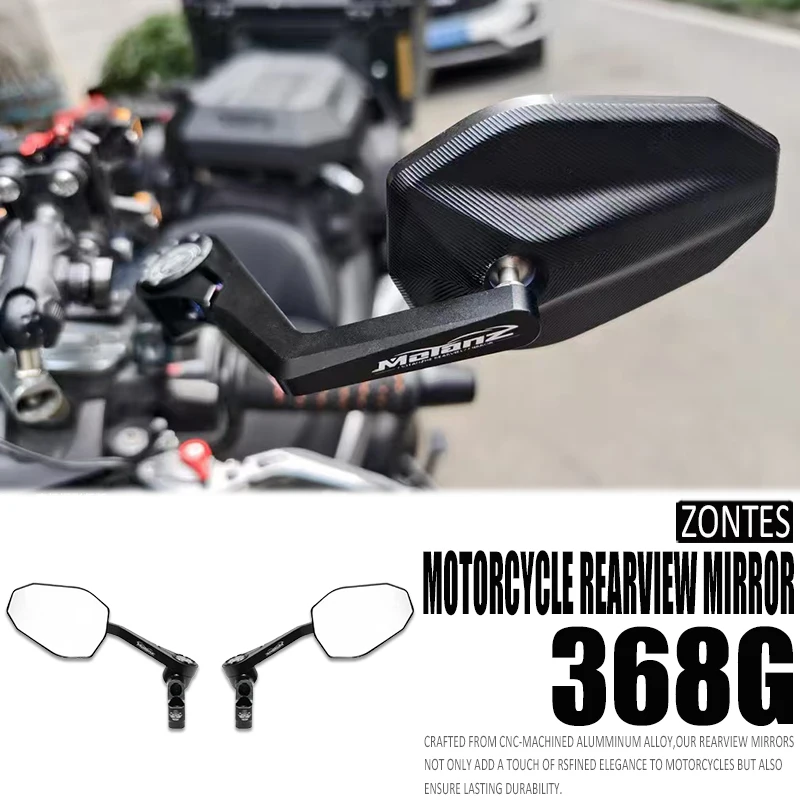 

Новое зеркало заднего вида для мотоцикла 368 г, вращающееся боковое зеркало, аксессуар для Zontes 368G 368 G 368g, регулируемое зеркало заднего вида с ЧПУ