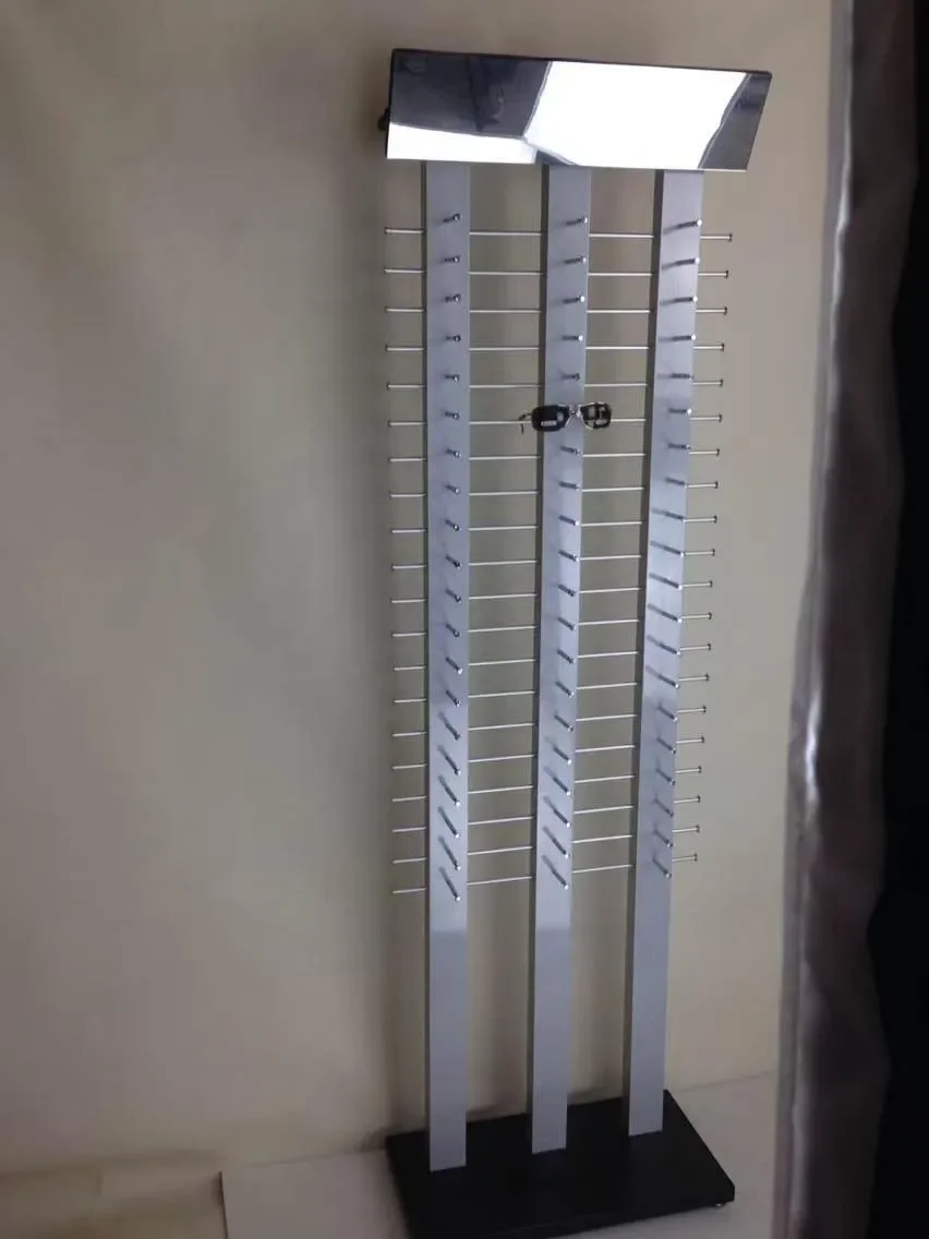 Manufacturer wholesale new floor-to-ceiling removable glasses display stand floor-to-ceiling display stand removable