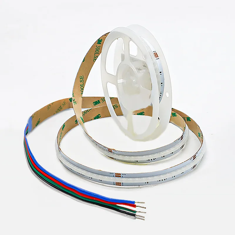 COB RGBW LED Strip Light 5pin 12mm DC24V 784Leds/m Flexible FOB 4 in 1 RGBWW High Density RA90 Linear Dimmable LED Tape 5M